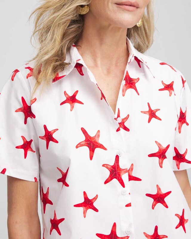 Starfish Short Sleeve Swing Shirt - image 4